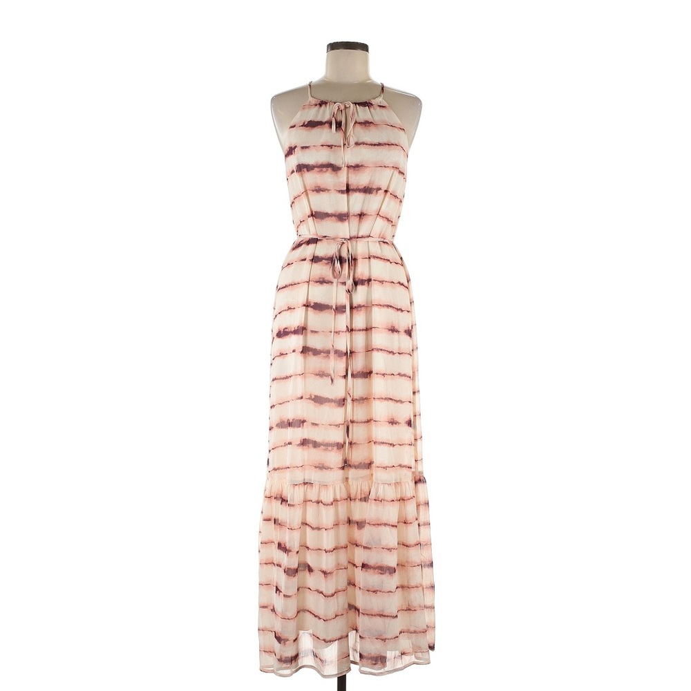 Banana Repubic Tie-dye Strappy Halter Top Tiered Midi Dress Women's Size 2
